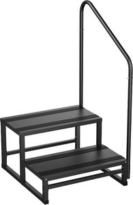 RV Steps with Handrail - 2 Steps Stairs