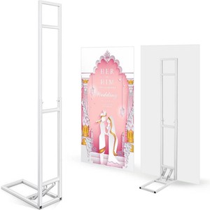 Teenyyou White Wedding Backdrop Stand, 1-2m