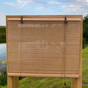 XIUXIU Bamboo Roller Shades 48 H