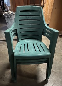 green lawn chairs
