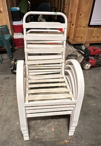 white patio chairs