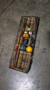 vintage croquet set