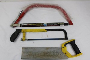 Benchmark Bow Saw & 2 Hand Saws Mixed Lot