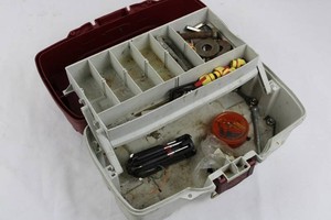 Plano Tackle Box With Hardware & Tools Mixed Lot