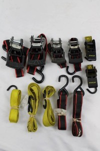 Mixed Lot Cargo Tie-Down Straps & Ratchets (11 PC)