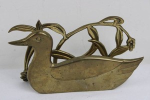 Penco Duck Napkin Holder Brass 6 Long