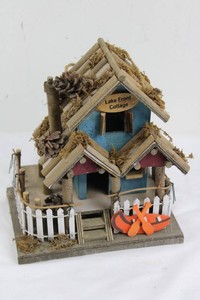 Sunset Vista Lake Front Cottage Birdhouse Model 2041 9 tall