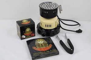 Zahkal Hookah Charcoal Burner Set With Pharaohs Charcoal & Foil