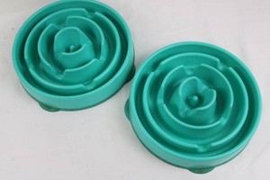 Silicone Slow Feeder Pet Bowls Large (Lot of 2)