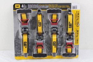 CAT 1509950 4-Piece Ratchet Tie Down Set 16 Ft X 1.5 in