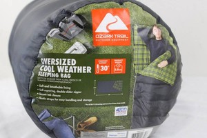 Ozark Trail Oversized Cool Weather Sleeping Bag 30 Degree 34 X 68