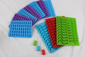 Silicone Candy Molds & Transfer Pipettes Mixed Lot