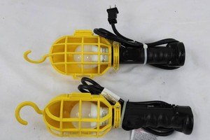 Pair of Clamp-On Work Lights - Tested Working