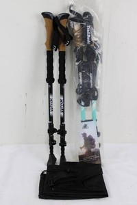 TrailBuddy Trekking Poles With Foxelli Bag & Accessories