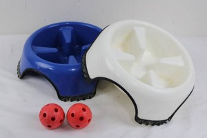 PetAmi Pet Backpack, Two Slow Feed Bowls & Play Balls Mixed Lot