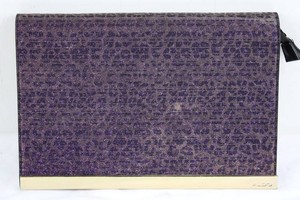 ALDO Purple Metallic Clutch Wallet