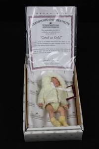 Ashton-Drake Galleries Good as Gold Vinyl Doll With COA