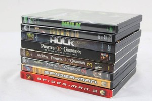 Marvel & Pirates DVD Movie Lot of 8