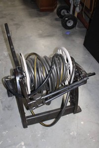 Retractable Hose Reel Cart With Hose