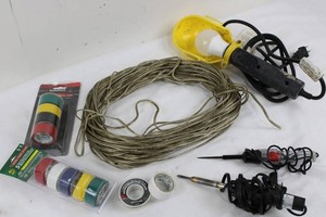 RadioShack Electrical Tape, Solder, Soldering Irons & Work Light Mixed Lot
