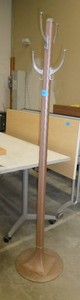 Coat and hat stand, all metal