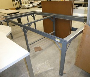 Frame 48x96x33 tall with wood inserts for a table top