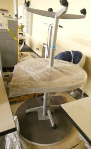 THREE Teardrop tables 36x43