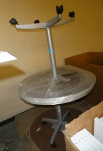 THREE Teardrop tables 36x43