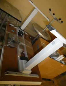 Two Electric adjustable height 24x48 desks tables