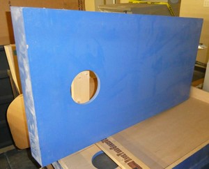 Cornhole bean bag toss 48x24 set of 4 - painted blue