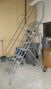 8 Step Cotterman rolling ladder 350 lbs