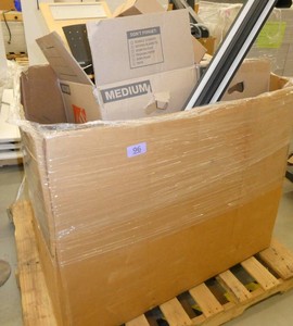 Pallet of around 30 Name plate and Mail holders to hang outside offices