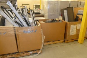 5 boxes of cubicle parts (3 pallets)