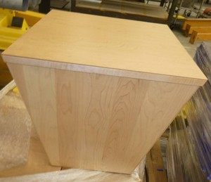 Two end tables that double as a seat or plant stand 18x18x18