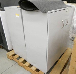 Two Metal 2-drawer storage cabinets 36x18x40