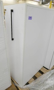 Wood laminate locking cubicle cabinet 15x30x48 with slide out storage