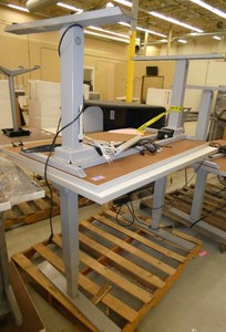 2 adjustable height tables 30x48