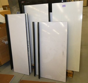 9 whiteboards, biggest one is 20x42