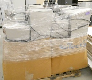 Pallet stuffed full of cubicle under-shelf lights