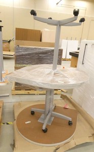 THREE Teardrop tables 36x43