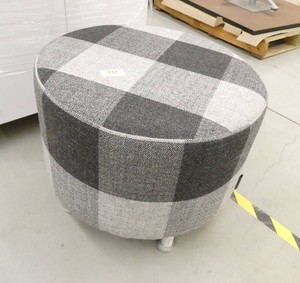 Nice Footstool black and grey