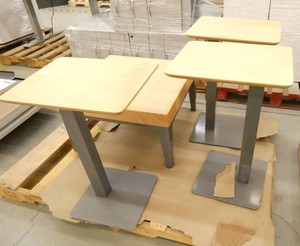 table 26x26 and 3 laptopwriting tables