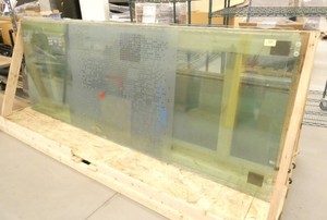 Lot of glass panels for a conference room (4) 38x104 (10) 25x104 (4) 5x104