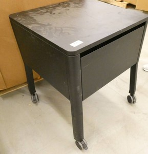 25x25 rolling cabinet with contents