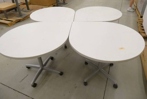 Four Teardrop tables 36x43