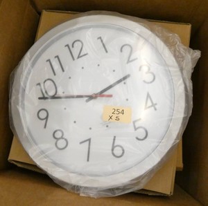 FIVE new clocks 14-12 inches
