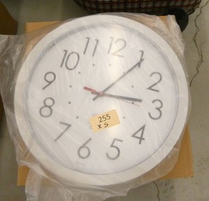 FIVE new clocks 14-12 inches
