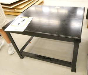 Heavy steel warehouse table 30x36x24