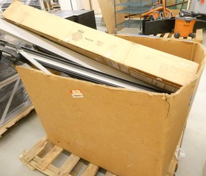 Pallet of electrical strips for cubicles