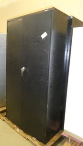 Two steel cabinets 36w 18d 72 tall